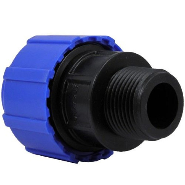 Муфта ПНД комбинированная 20х1/2", наружная резьба