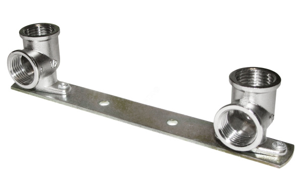 Уголки на планке для смесителя 1/2"x1/2" - внутр/внутр